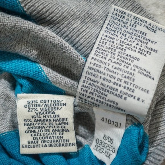 Tommy Hilfiger ANGORA RABBIT HAIR Hoodie Sweater - Picture 5 of 8